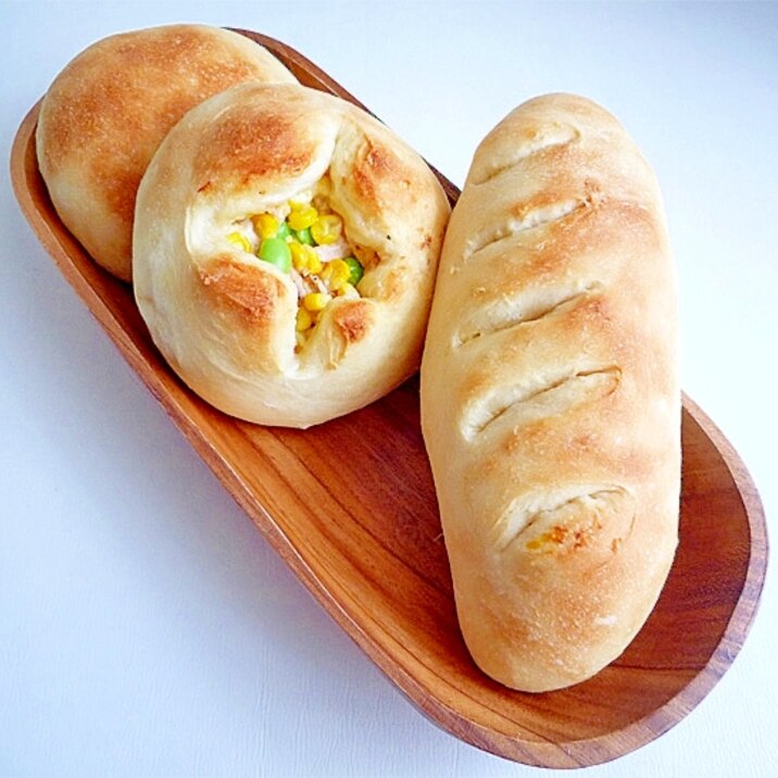 ツナマヨ枝豆コーンパン